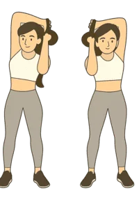 Femme sportive exécutant un exercice au poids du corps avec kettlebell : un halo.
