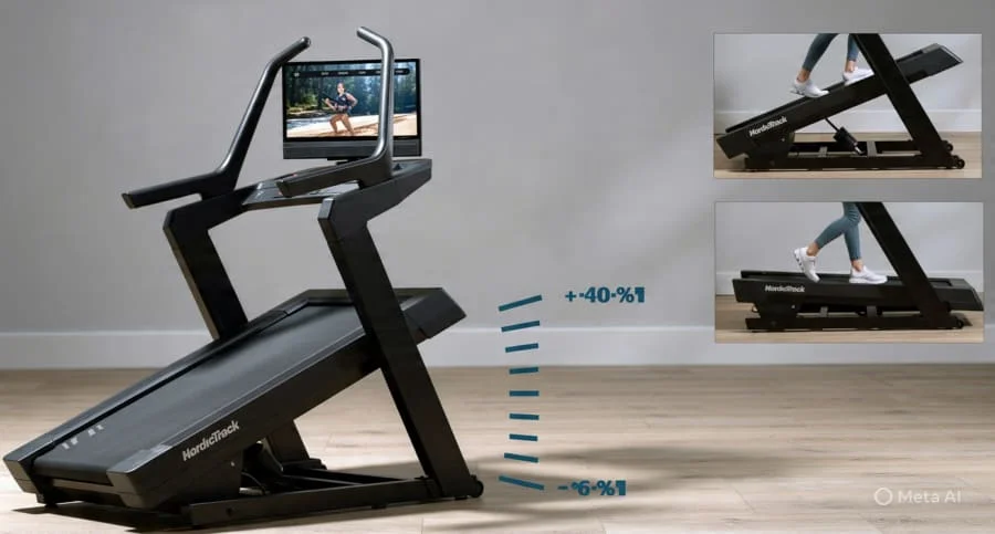 Inclinaison tapis de course NordicTrack X16 et X24.