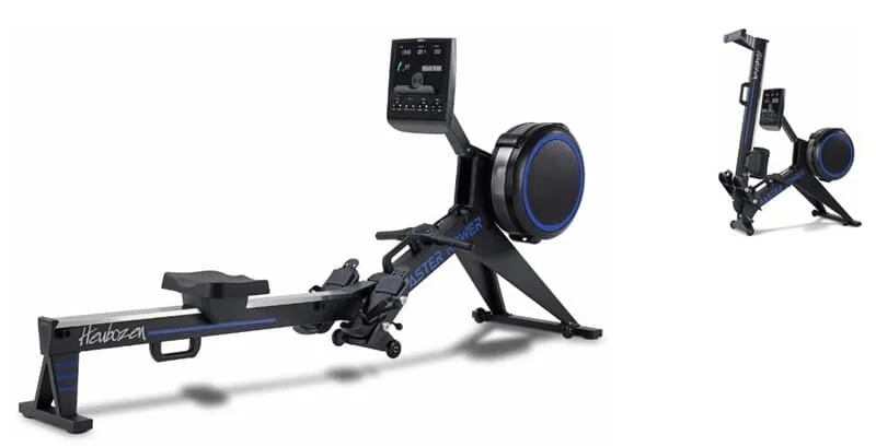 Rameur hybride double résistance aéromagnétique Heubozen Master Rower.