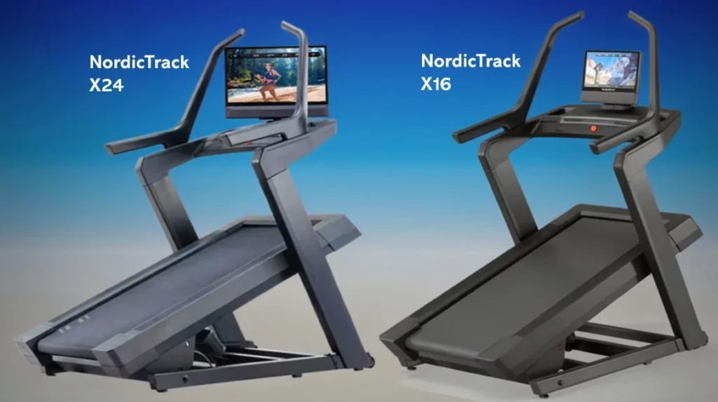 Tapis de course inclinables NordicTrack X16 et X24.