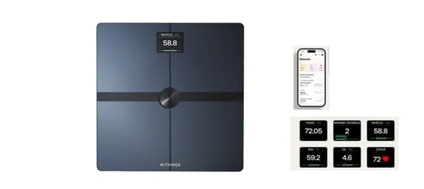 Balance impédancemètre connectée et performante - Withings Body Smart.