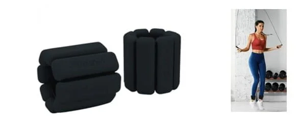 Les bracelets lestées pour poignets et chevilles.