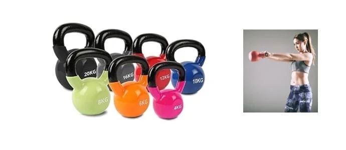 Kettlebells pour développer l'explosivité ou la puissance.
