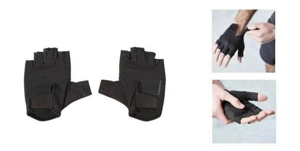 Mitaines de protection avec tissu anti transpirant et rembourrage.