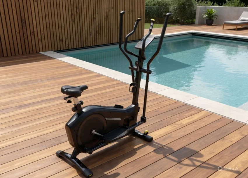Vélo elliptique Domyos EL540 de Decathlon.