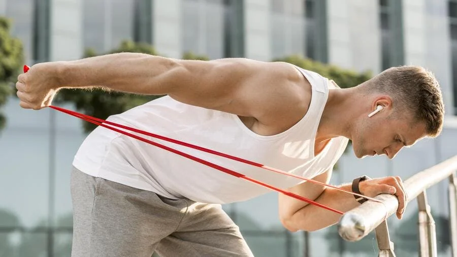 Elastiques de musculation et fitness, bandes de résistance et élastiques de résistance.