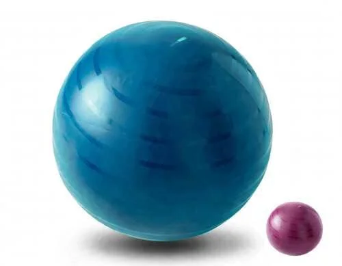 Swiss ball ou ballon de fitness Domyos de Decathlon.