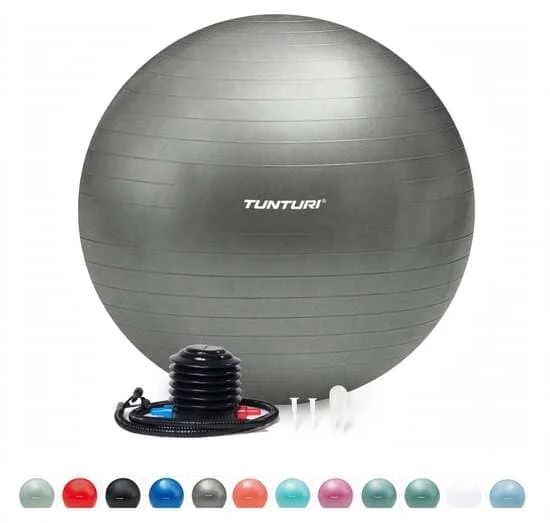 Swiss ball ou ballon de fitness.