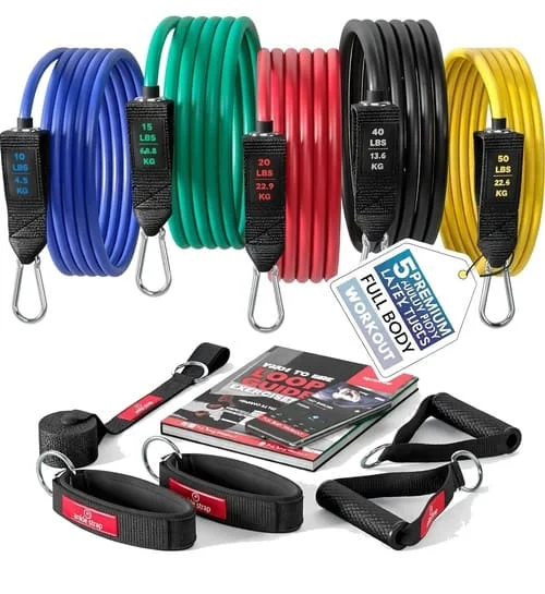 Elastique de fitness et musculation.
