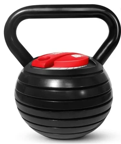 Kettlebell réglable en fonte.